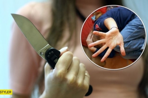  Абсолютно ненормальна: Вагітна жінка накинулася з ножем на дітей 
