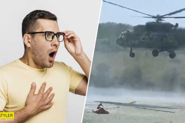 Під Харковом вертоліт влаштував небезпечні маневри на людному пляжі: відео обурило мережу